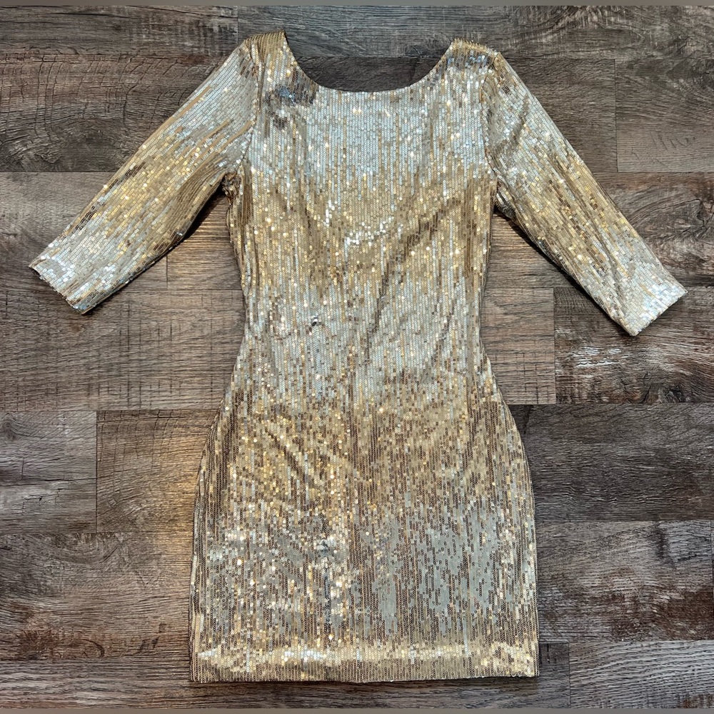 As U Wish Sparkly Sequin Dress